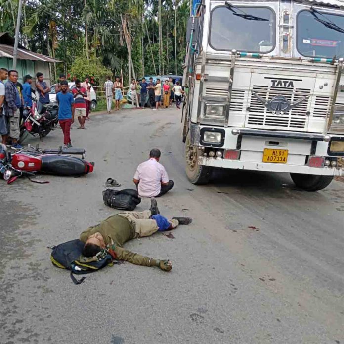 Dholai army jawan died in road accident at Vairengte Mizoram