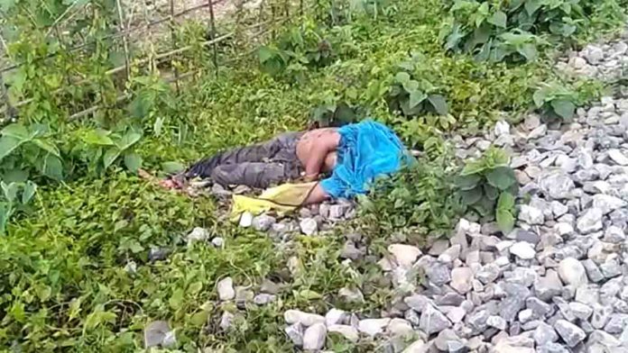 Old man run over by train at Karimganj Kayasthagram