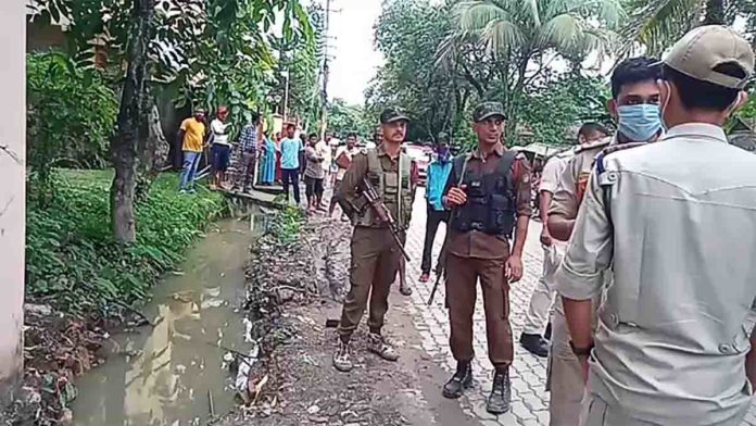 An unidentified dead body recovered from a drain in Silchar Sadarghat