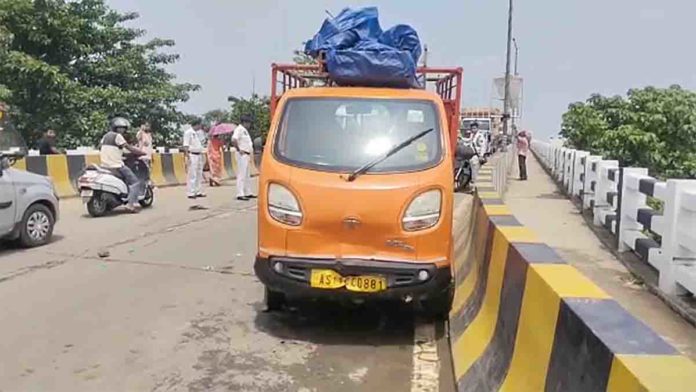 Bike rider died in accident at Silchar Sadarghat bridge