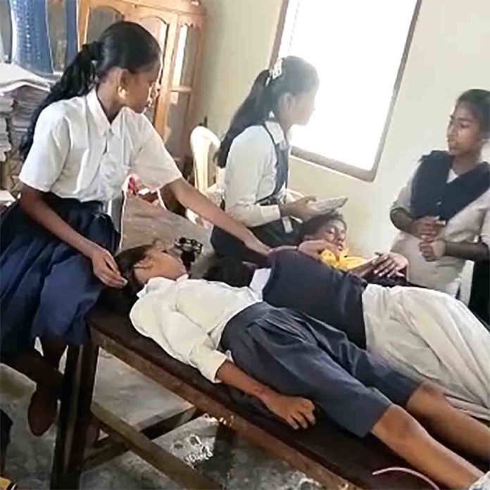 High temperature causes 30 school students lost sense at Dholai Cachar