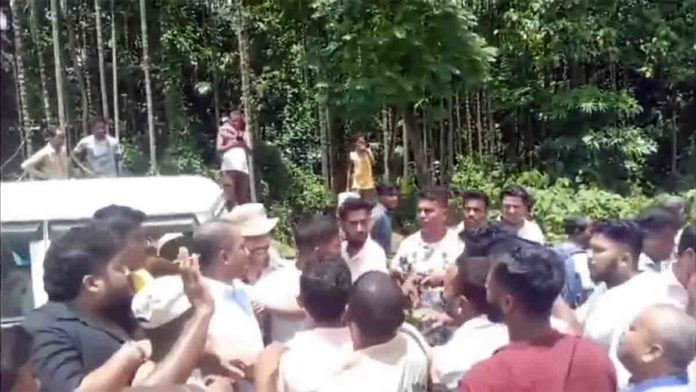 North Karimganj MLA Faces Angry Crowd in Katigara