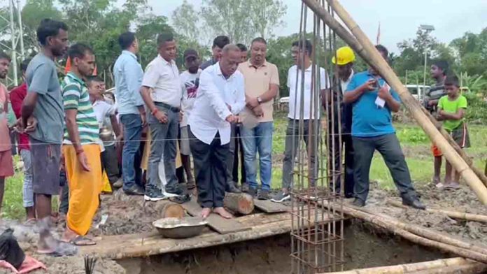 MP Parimal Suklabaidya Lays Foundation for 1.44 Crore Project