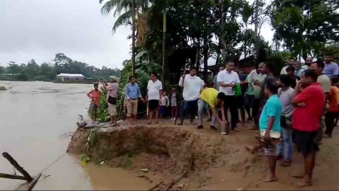 Patharkandi MLA Krishnendu Paul Visits Flood-Hit Areas