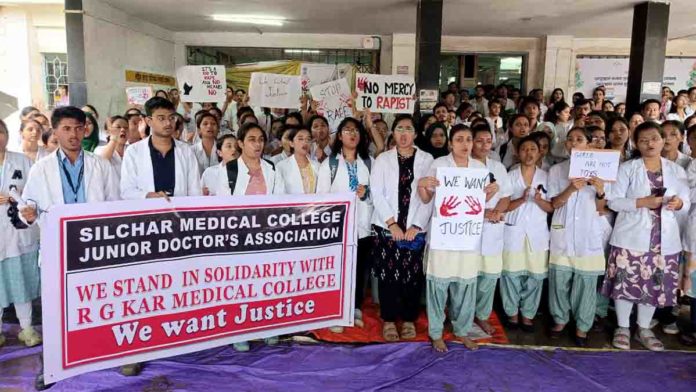 Senior Doctors Join Silchar Strike Over Kolkata Doctor Murder