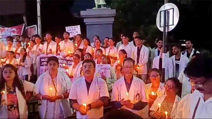 Silchar Doctors Protest Kolkata Rape-Murder with Vigils