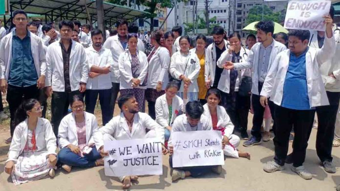 Silchar Doctors Protest RG Kar Incident, Demand Justice