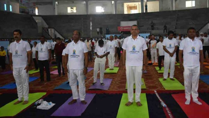 Unity Through Yoga on International Yoga Day in Silchar
